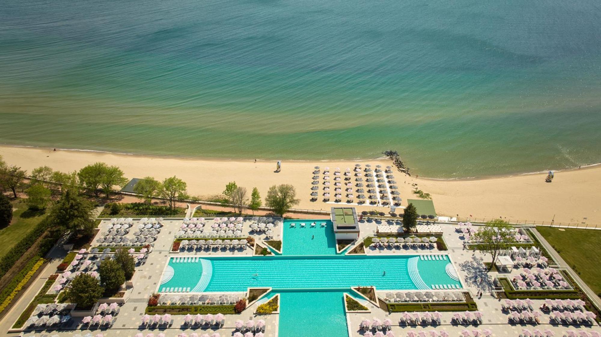 Secrets Sunny Beach Resort & Spa (Adults Only) Εξωτερικό φωτογραφία Aerial view of the beach